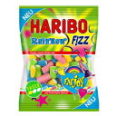 ガム ハリボー レインボーフィズ、グミベア、ワインガム、フルーツガム、サワー、175 g Haribo Rainbow Fizz, Gummy Bears, Wine Gum, Fruit Gum, Sour, 175 g