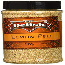 おいしい粒状レモンピール、8オンス Its Delish Granulated Lemon Peel, 8 Ounce