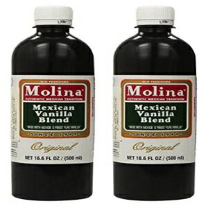 Molina Vainilla のメキシカン バニラ ブレンド (16 オンス 2 ボトル) Mexican Vanilla Blend By Molina Vainilla (16 oz 2 Bottles)