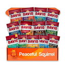 Peaceful Squirrel Variety DAVID ヒマワリの種ジャンボ 13 種類のフレーバー ケトフレンドリー 持ち運び用スナック 5.25 オンス Peaceful Squirrel Variety, DAVID Sunflower Seeds jumbo Variety of 13 Flavors, Keto Friendly, On-The-Go Sna