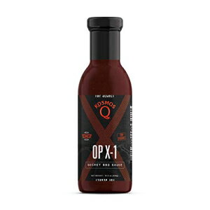 RXX Q OP X-1 V[Nbg BBQ \[XAÂĂt[o[A15.5 IX Kosmos Q OP X-1 Secret BBQ Sauce, Sweet and Savory Flavor, 15.5 oz