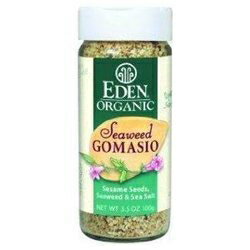 Eden Foods 有機海藻ゴマシオ - ごま塩、3.5 オンス - ケースあたり 6 個 Eden Foods Organic Seaweed Gomasio - Sesame Salt, 3.5 Ounce - 6 per case