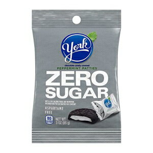 YORK ゼロシュガー ダークチョコレート ペパーミント パティ キャンディ、バルク、3 オンス バッグ (12 個) YORK Zero Sugar Dark Chocolate Peppermint Patties Candy, Bulk, 3 oz Bags (12 Count)