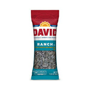 DAVID SEEDS ロースト＆塩漬けランチヒマワリの種、1.625 オンス、12 パック DAVID SEEDS Roasted and Salted Ranch Sunflower Seeds, 1.625 oz, 12 Pack 1