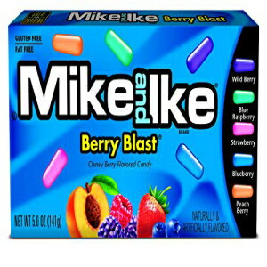 マイク アンド アイク ベリー ブラスト チューイ キャンディ 5 オンスのシアター ボックス (12 個パック) Mike and Ike Berry Blast Chewy Candy, 5 ounce Theater Box (Pack of 12)