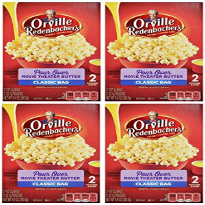 Orville Redenbacher プアオーバームービーシアターバターポップコーン 9.9オンスボックス（パック... Orville Redenbacher, Pour Over Movie Theater Butter Popcorn, 9.9oz Box (Pack ...