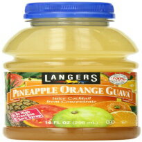 ランガーズ ジュース カクテル グアバ、パイナップル オレンジ 120 液量オンス (12 個パック) Langers Juice Cocktail Guava, pineapple orange 120 Fl Oz (Pack of 12)