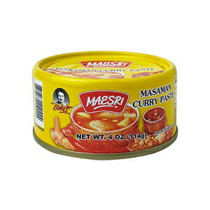 MaeSri ޥޥ 졼ڡȡ4  (48 ĥѥå) MaeSri Masaman Curry Paste, 4 Ounce (Pack of 48)