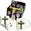 3d꡼ҡեȥХåȡޥ 3dRose Green Decorative Religious Cross Coffee Gift Basket, Multi