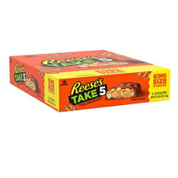 REESE'S TAKE 5 プレッツェル、キャラメル、ピーナッツバター、ピーナッツ、チョコレートキャンディーバー、バルク、2.25オンスのキングサイズパック（18個） REESE'S TAKE 5 Pretzel, Caramel, Peanut Butter, Peanut, Chocolate Candy Bars, Bulk,