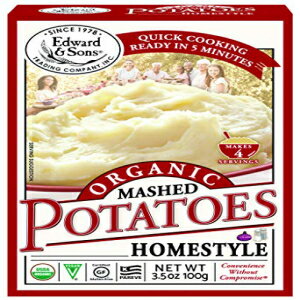 楽天GlomarketEdward & Sons オーガニック マッシュ ポテト ホーム スタイル、3.5 オンス ボックス （6 個パック） Edward & Sons Organic Mashed Potatoes Home Style, 3.5 Ounce Boxes （Pack of 6）