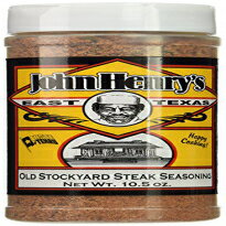 ジョン・ヘンリーズ・オールド・ストックヤード・ステーキ・ラブ、10.5オンス John Henry's Old Stockyard Steak Rub,10.5 ounces