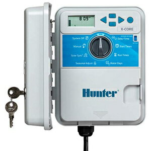 Hunter スプリンクラー XC600 X-Core 6 ステーション 屋外灌漑コントローラー タイマー 6 ゾーン、グレー、S Hunter Sprinkler XC600 X-Core 6-Station Outdoor Irrigation Controller Timer 6 Zone,Gray,Small