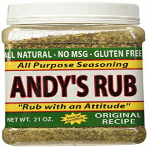 Andy's Rub、アティチュードを備えたオールナチュラル ラブ、21 オンス Andy's Rub, an All Natural Rub with Attitude, 21 oz.