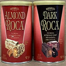 KC Commerce アーモンド ロカ 10 オンス キャニスター バラエティ パック (オリジナルおよびダーク ロカ) KC Commerce Almond Roca 10 Ounce Canister Variety Pack (Original and Dark Roca)