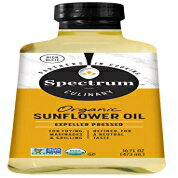 Spectrum オーガニックひまわり油、精製 16 オンス Spectrum Organic Sunflower Oil, Refined 16 Oz
