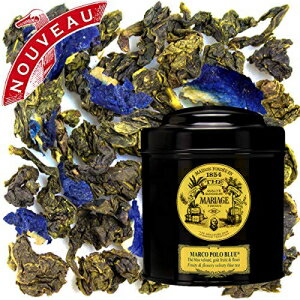 マリアージュフレール。マルコポーロ ブルー 100g ルースティー、缶入り (1 パック)。 Mariage Freres. Marco Polo Blue 100g Loose Tea, in a Tin Caddy (1 Pack).