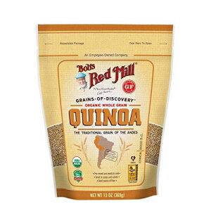 Bob's Red Mill 再密封可能なオーガニック ホワイト キノア、13 オンス (6 個パック) Bob's Red Mill Resealable Organic White Quinoa, 13 Ounce (Pack of 6)