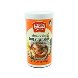 Maesri トムヤムペースト - 本格的なタイのスープベース - ホット＆サワー、14 オンス Maesri Tom Yum Paste - Authentic Thai Soup Base - Hot & Sour, 14 Ounce