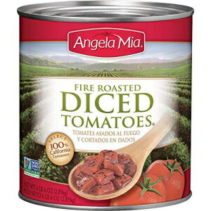 AWF ~A t@CA[Xg_CXg}gA102IX (6pbN) Angela Mia Fire Roasted Diced Tomatoes, 102 Ounce (Pack of 6)