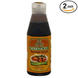 モデナセティ バルサミコ グレーズ、6.76 オンス [2 ボトル] Modenaceti Balsamic Glaze, 6.76 Ounce [2 Bottles]