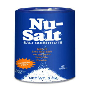 3オンス (12個パック)、Nu-Salt ナトリウムフリー塩代替品、塩化カリウム含有、食塩代替品、ビーガン、チップス、プレッツェル、フライドポテト、ポップコーン調味料に最適、3オンス シェーカーボトル (12個パック) 3 Ounce (Pack of 12), Nu-Salt Sodium- 1