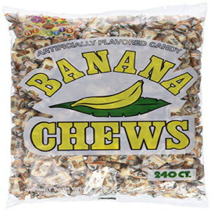 アルバートのフルーツチュー - バナナ味 (キャンディー 240 個) Albert's Fruit Chews - Banana Flavor (240 Candies)