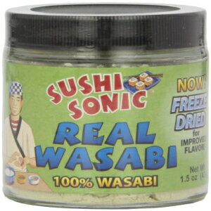 楽天GlomarketSUSHI SONIC 100％ 本物の粉末わさび瓶、1.5 オンス SUSHI SONIC 100％ Real Powdered Wasabi Jar, 1.5 Ounce