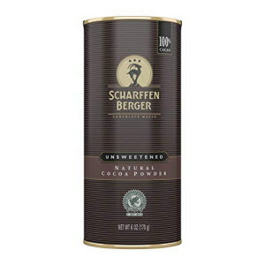 Scharffen Berger 天然無糖ココアパウダー 6オンス Scharffen Berger Natural Unsweetened Cocoa Powder, 6 oz