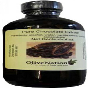 OliveNation ベーキング用チョコレートエキス、ケーキ、クッキー用リッチチョコレートフレーバー、PGフリー、非遺伝子組み換え、グルテンフリー、コーシャー、ビーガン - 4オンス OliveNation Chocolate Extract for Baking, Rich Chocolate Flavoring for Cak