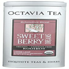 Octavia Tea Sweet Berry Dreams (オーガニック、カフェインフリーレッドティー/ルイボス) ルースティー、2.65 オンス缶 Octavia Tea Sweet Berry Dreams (Organic, Caffeine-Free Red Tea/Rooibos) Loose Tea, 2.65 Ounce Tin