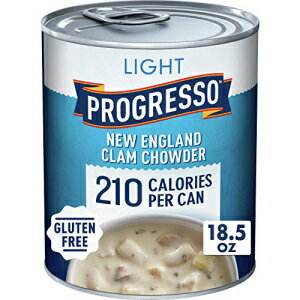 楽天GlomarketProgresso Light、ニューイングランドクラムチャウダースープ、低脂肪、グルテンフリー、18.5オンス（6個パック） Progresso Light, New England Clam Chowder Soup, Low Fat, Gluten Free, 18.5 oz （Pack of 6）