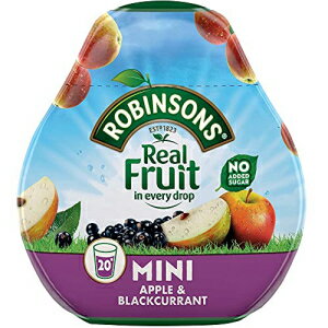 ロビンソンズ スクワッシュ アップル & ブラックカラント 砂糖無添加 (66ml) - 2 個パック Robinsons S..