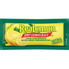 RealLemon レモン ジュース パケット - 4 グラム (25 カラット) ReaLemon Lemon Juice Packets - 4 gram (25 ct.)