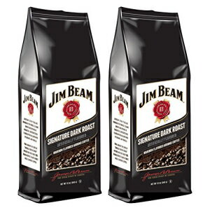 ジム ビーム シグネチャー ダーク ロースト バーボン フレーバー グラウンド コーヒー、2 袋 (各 12 オンス) Jim Beam Signature Dark Roast Bourbon Flavored Ground Coffee, 2 bags (12 oz ea.)