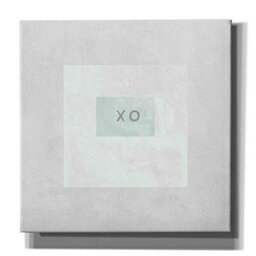 Epic Graffiti Xo Box by Linda Woods Gisele キャンバスウォールアート、26インチX26インチ、グレー Epic Graffiti Xo Box by Linda Woods Gisele Canvas Wall Art, 26"X26", Grey