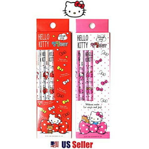  TI n[LeB XN[M 4{ MtgZbg : sN(sN) Stationery Sanrio Hello Kitty 4pcs School Pencil Gift Set : Pink (Pink)