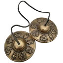 Tibetan Handmade Yoga Meditation Om Tingsha Bell Chimes Cymbal Set (2.6 , 8 Lucky Symbols) Buddhist Bell - Yoga/Spiritual/Buddhist/Chimes/Hand percussion instrument/Home Decor Gift Set WingPower Tibetan Handmade Yoga Meditat