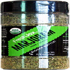FreshJax プレミアム オーガニック スパイス ハーブ 調味料 塩 (認定オーガニック マジョラム - 大ボトル) FreshJax Premium Organic Spices, Herbs, Seasonings, and Salts (Certified Organic Marjoram - Large Bottle)