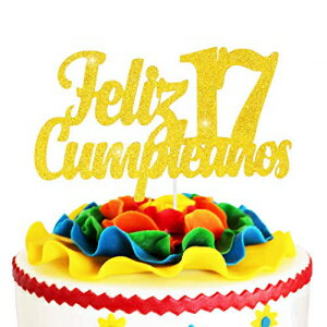 FelizCumpleaños17歳の誕生日ケーキトッ