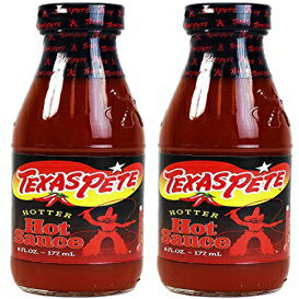 テキサス ピート ホッター ホット ソース (6 オンス ボトル) 2 パック by Texas Pete Texas Pete Hotter Hot Sauce (6 oz Bottles) 2 Pack by Texas Pete