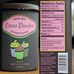 トレーダージョーズ ココアパウダー 無糖 (3個パック) Trader Joe's Cocoa Powder Unsweetened (pack of 3)