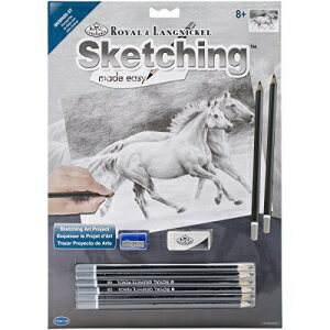 CuV SKBN-20 XPb`쐬ȒPLbgA9 C` x 12 C`At[jO ROYAL BRUSH SKBN-20 Sketching Made Easy Kit, 9-Inch by 12-Inch, Running Free