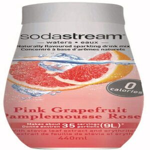 ソーダストリーム ピンク グレープフルーツ ゼロカロリー シロップ 14.8 液量オンス SodaStream Pink Grapefruit Zero Calorie Syrup, 14.8 Fluid Ounce