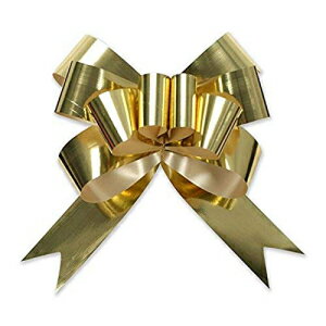 Berwick Offray 0.5C`o^tC{v{EAa2C`A[v8tAS[hA100 Berwick Offray .5'' Wide Butterfly Ribbon Pull Bow, 2'' Diameter with 8 Loops, Gold, 100 Count