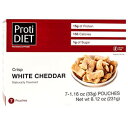 ProtiDietveC|eg`bvX-zCg`F_[i7 /{bNXj-veC15g-J[-ᓜ ProtiDiet Protein Crisps - White Cheddar (7/Box) - High Protein 15g - Low Calorie - Low Sugar