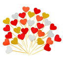 JbvP[Lgbp[ 30 ZbgAGUCUJI ʔn[gOb^[~jaP[LXibNfR[VsbNTvC[p[eB[ANZT[Ԃ̒ap (bhV[Y) Cupcake Toppers 30Pcs Set, GUCUJI Funny Heart Glitter