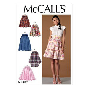 楽天Glomarketマッコールパターン M7439E50 ミスフレアスカート McCall Patterns M7439E50 Misses' Flared Skirts