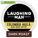 Laughing Man コロンビア ウィラ、シングルサーブコーヒー K カップポッド、ダークロースト、44 Laughing Man Colombia Huila, Single Serve Coffee K-Cup Pod, Dark Roast, 44 1