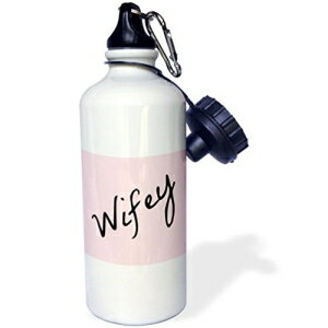 3dRose WifeyACgsNwi-X|[cEH[^[{gA21IX (wb_180018_1)A21IXA}`J[ 3dRose Wifey, Light Pink Background-Sports Water Bottle, 21oz (wb_180018_1), 21 oz, Multicolored